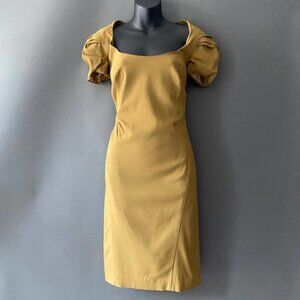 Zac Posen NWT Gold Pencil Dress